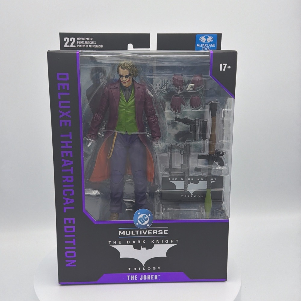 McFarlane DC Multiverse Dark Knight‎ Joker Deluxe 7" Action Figure NIB